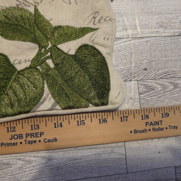 Pier 1 Embroidered Butterfly And Blue Flower Pillow Cover NO INSERT - Picture 10 of 13